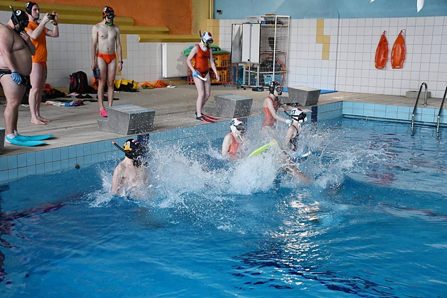 Hokej pod wodą Walenie Siemianowice Śląskie Finał WOŚP w Rudzie Śląskiej 25 I 2026